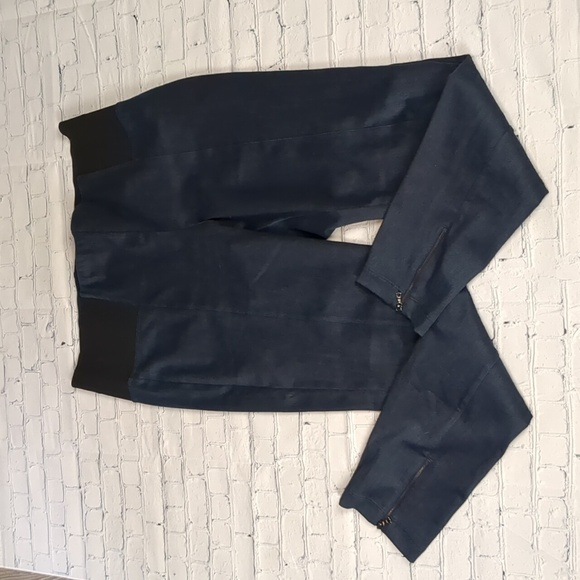 St. John Pants - St. John maternity blue pants with ankle zippers size large